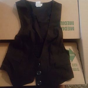Girls black vest